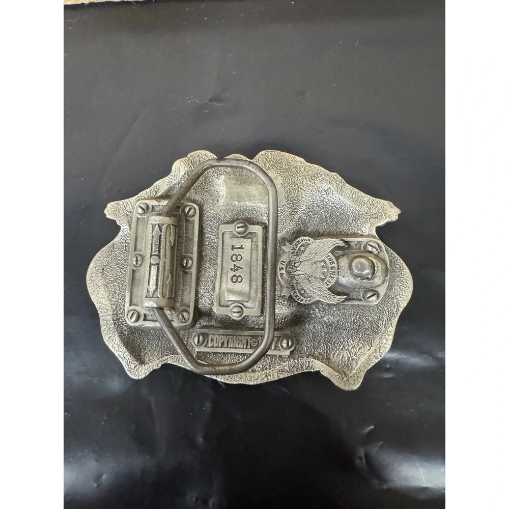 Vintage 1997 Great American Buckle Co Southern By Grace Eagle Belt Buckle 1848